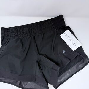 Athleta Mesh Racer Run Shorts